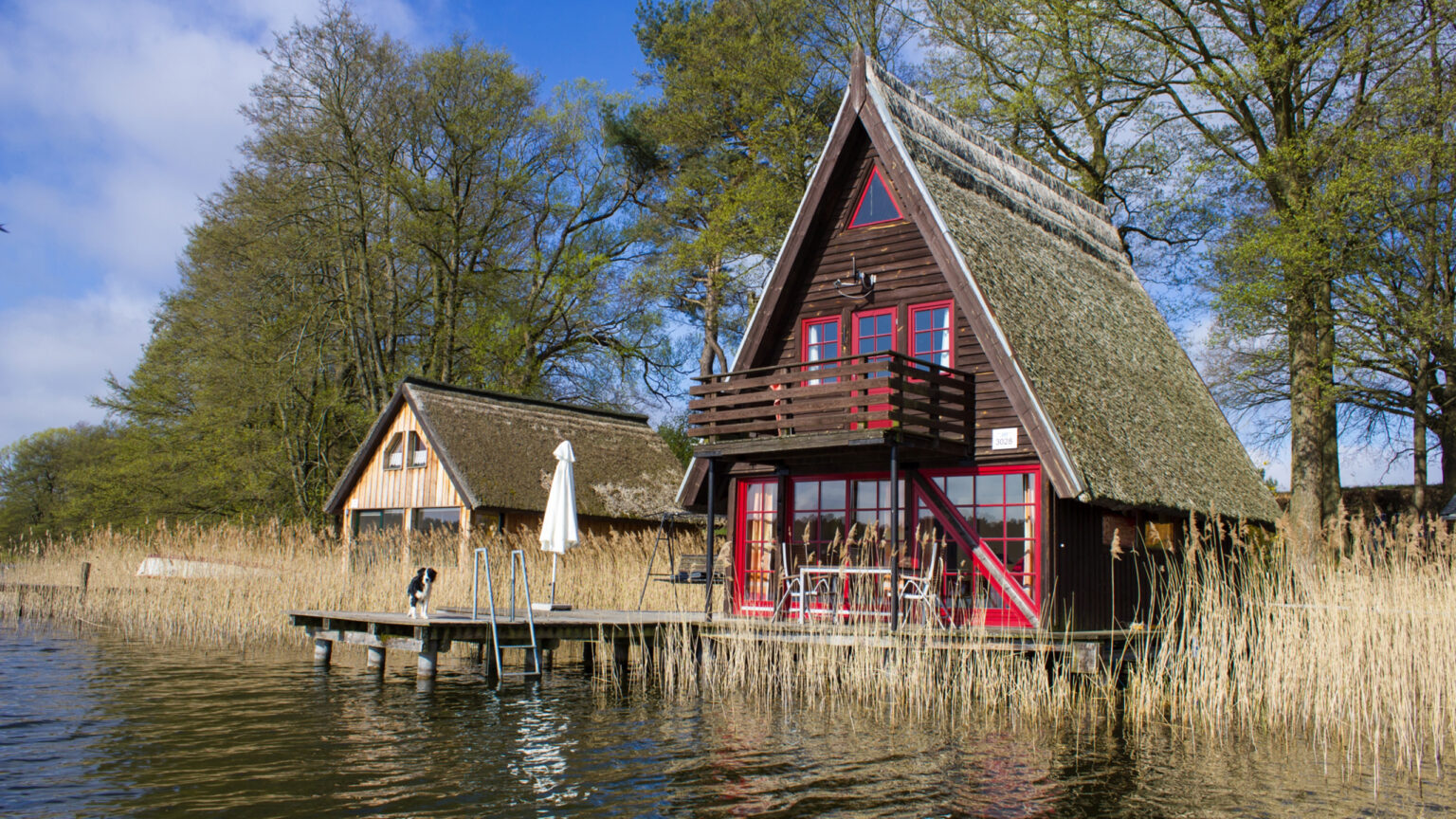 ferienhaus mit boot am see